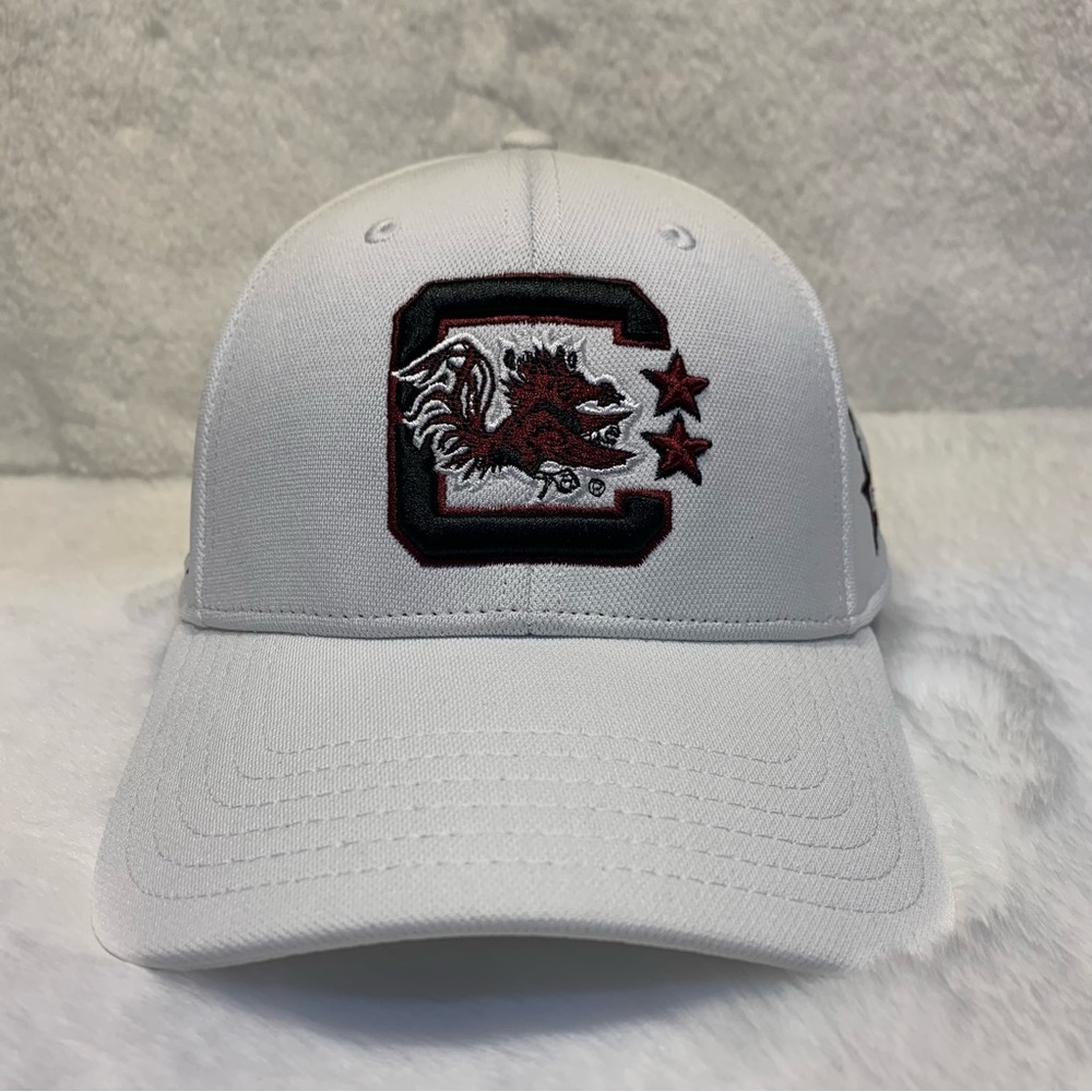 Men’s Under Armor White South Carolina Gamecocks Throwback Adjustable Hat